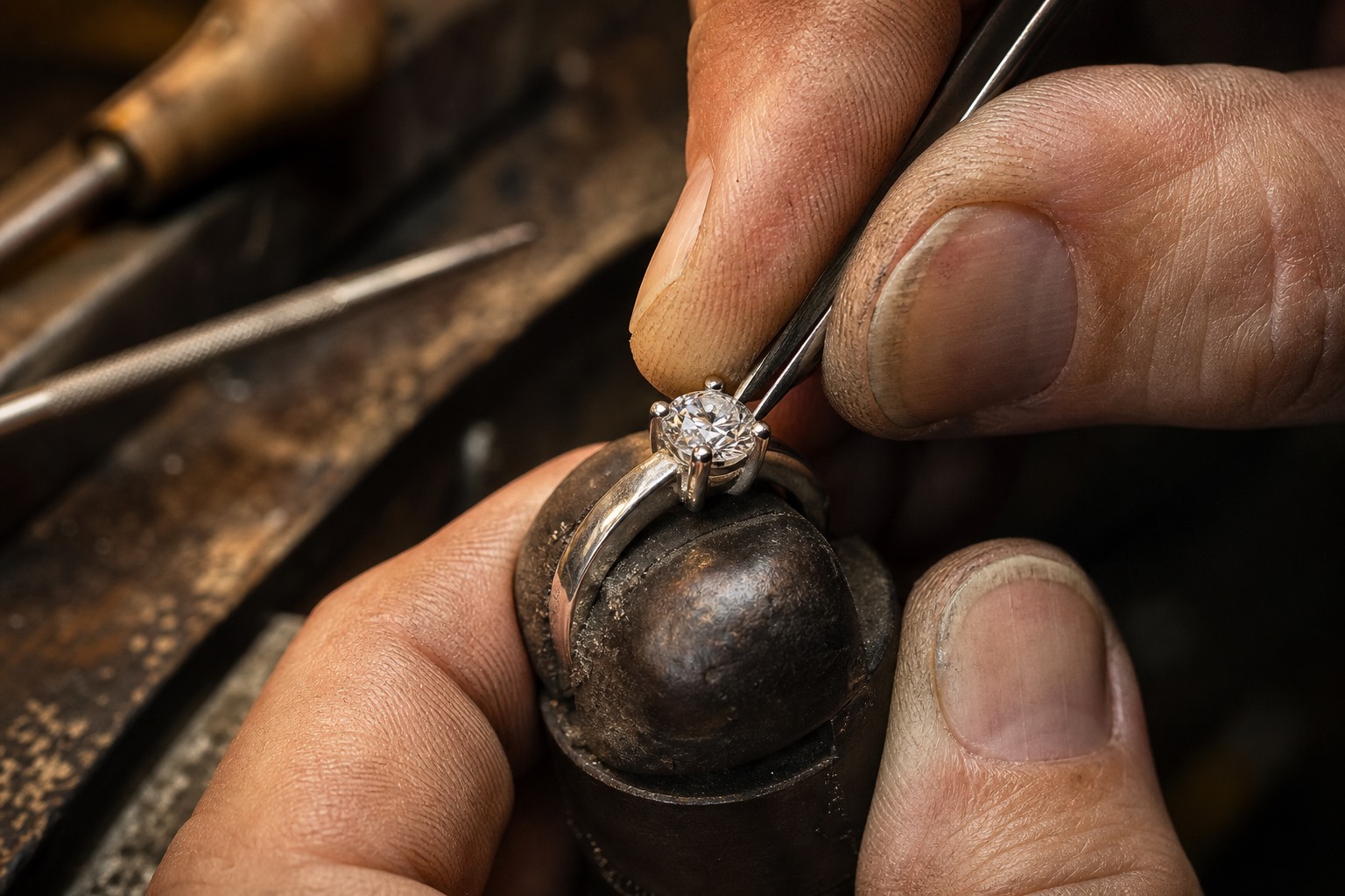 Moissanite jewelry craftsmanship