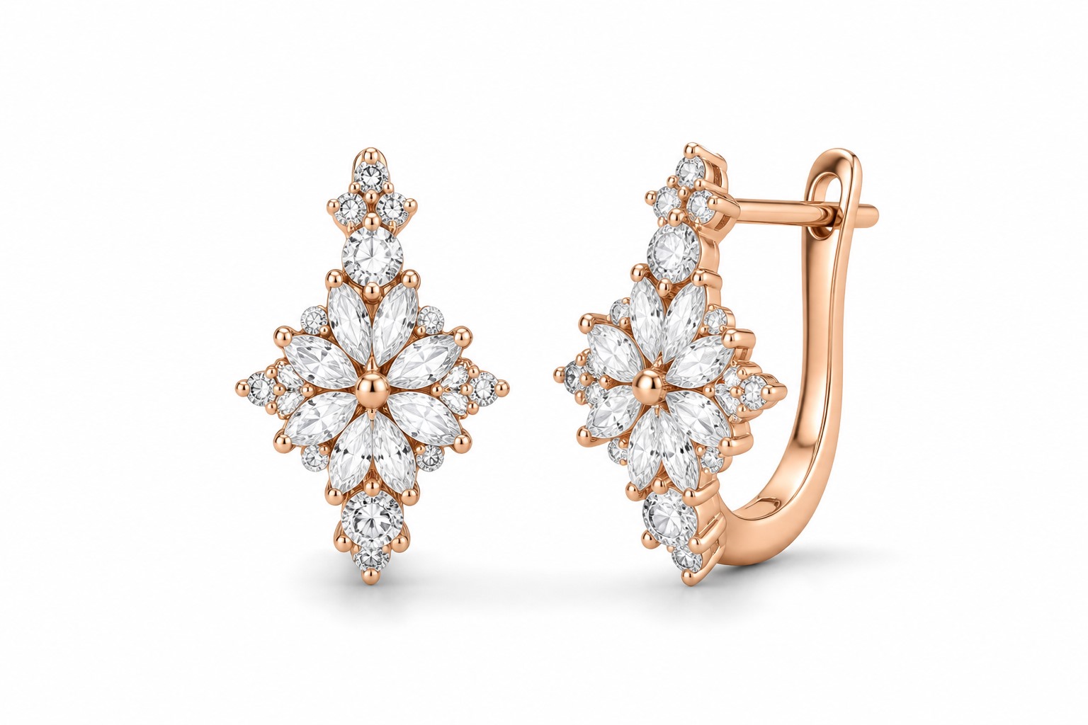 Floral Cluster Earrings