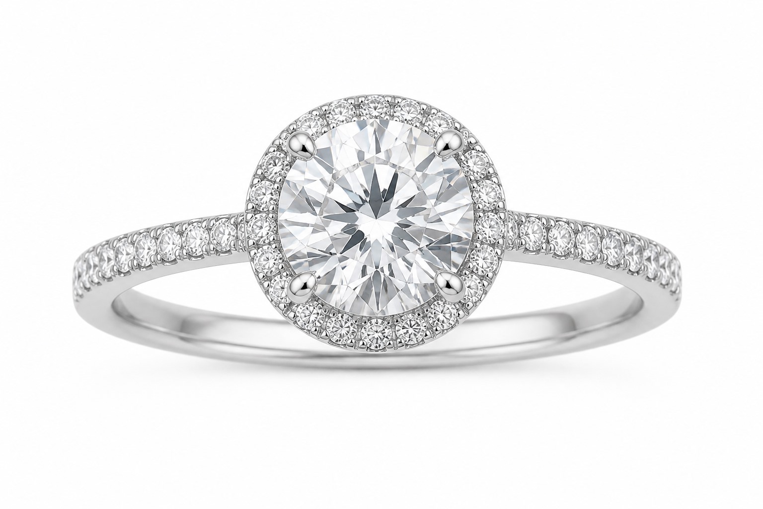 Halo Engagement Ring