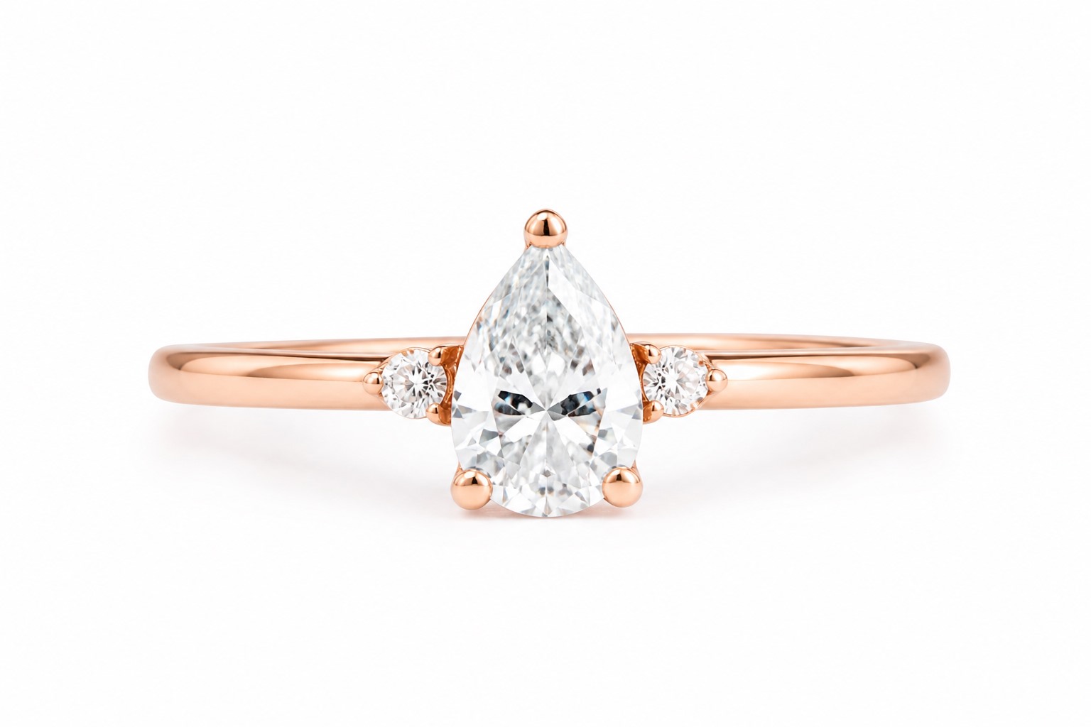 Pear Promise Ring